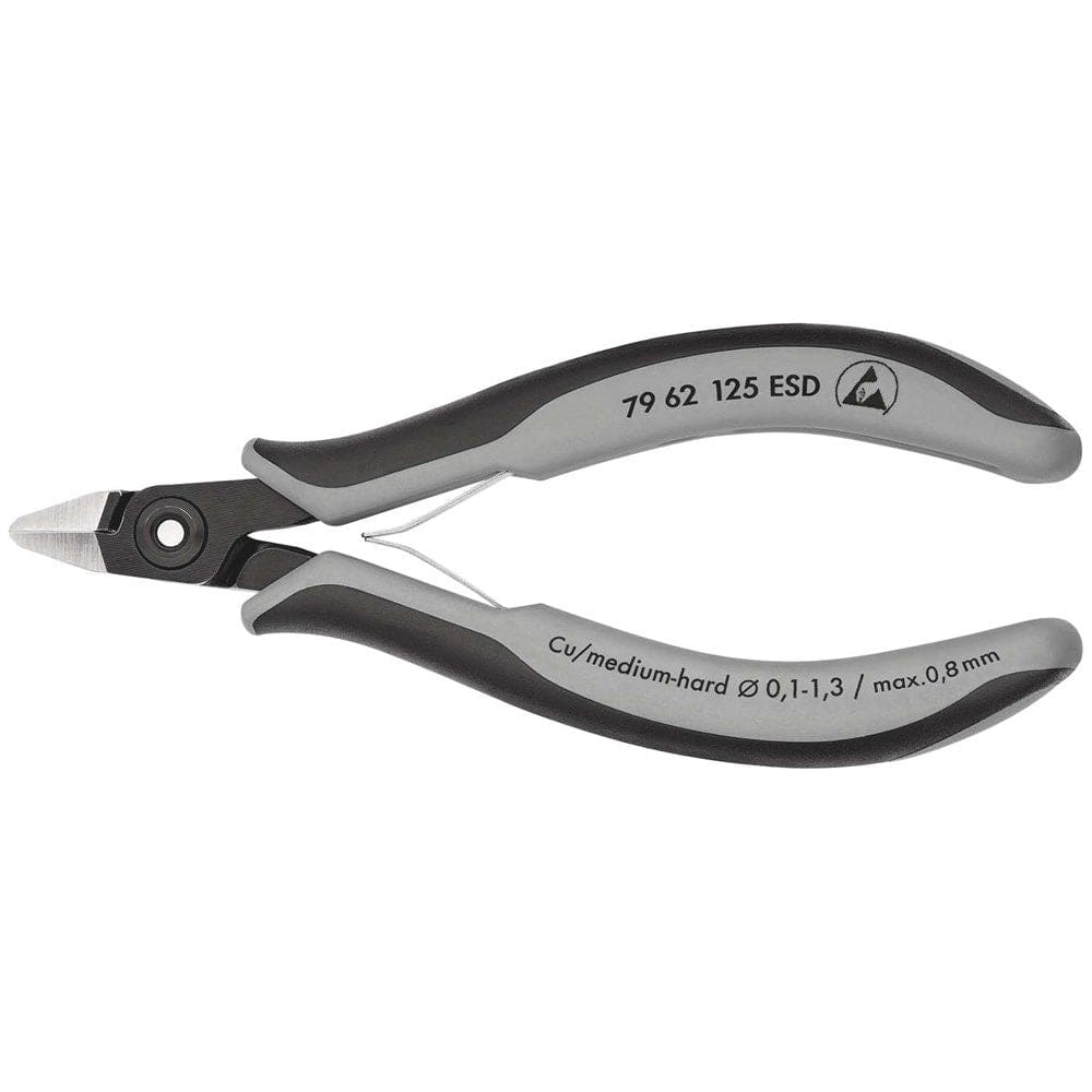 KNIPEX 79 62 125 ESD Precisie elektronica-zijsnijtang ESD met meer-componentengrepen gebruineerd 125-0
