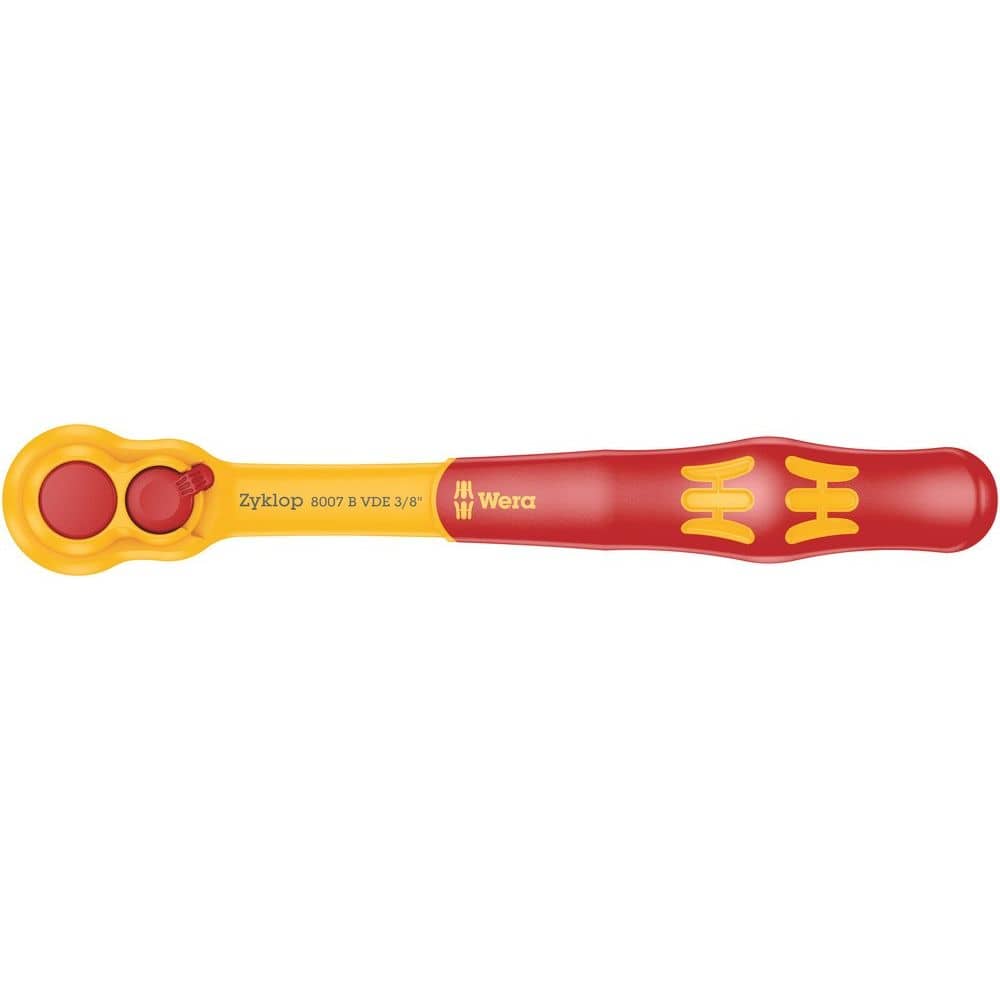 8007 B VDE ZYKLOP RATEL, GEÏSOLEERD, VOORZIEN VAN OMSCHAKELPAL EN 3/8" AANDRIJVING, 222.0 MM-0