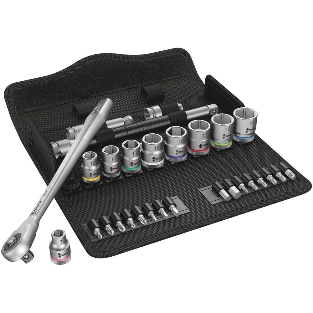 8100 SB 7 ZYKLOP METAL-RATELSET DOORSTEEKVIERKANT, 3/8"-AANDRIJVING, METRISCH, 29-DELIG-0