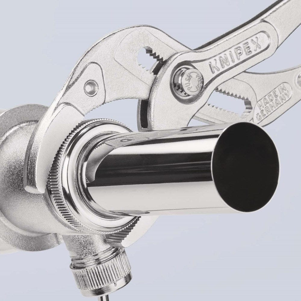 KNIPEX 81 03 250 Sifon- en connectorentang met anti-slip kunststof bekleed verchroomd 250 mm-3