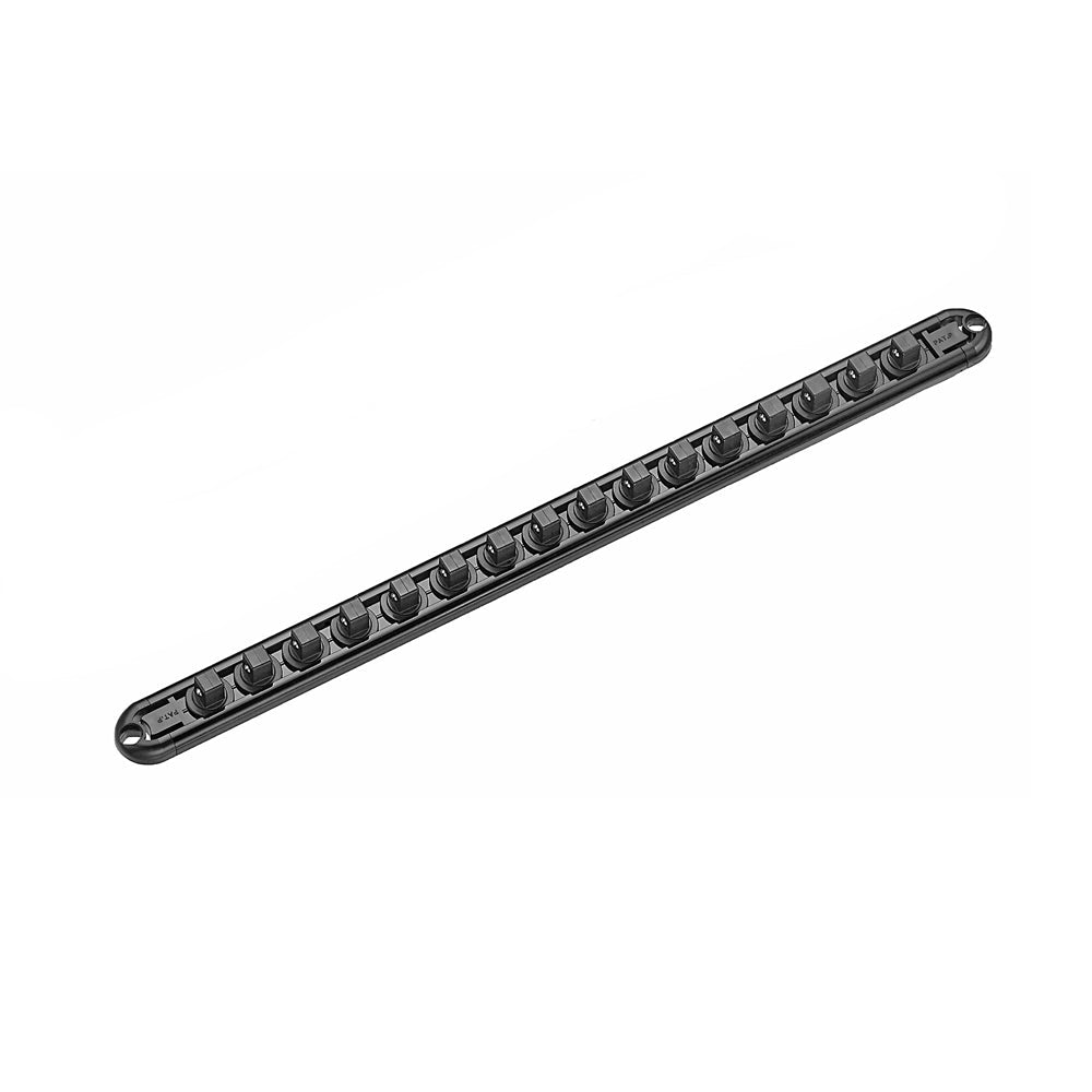 Aluminium Doppenrail Magnetisch voor 3/8" Drive 16st