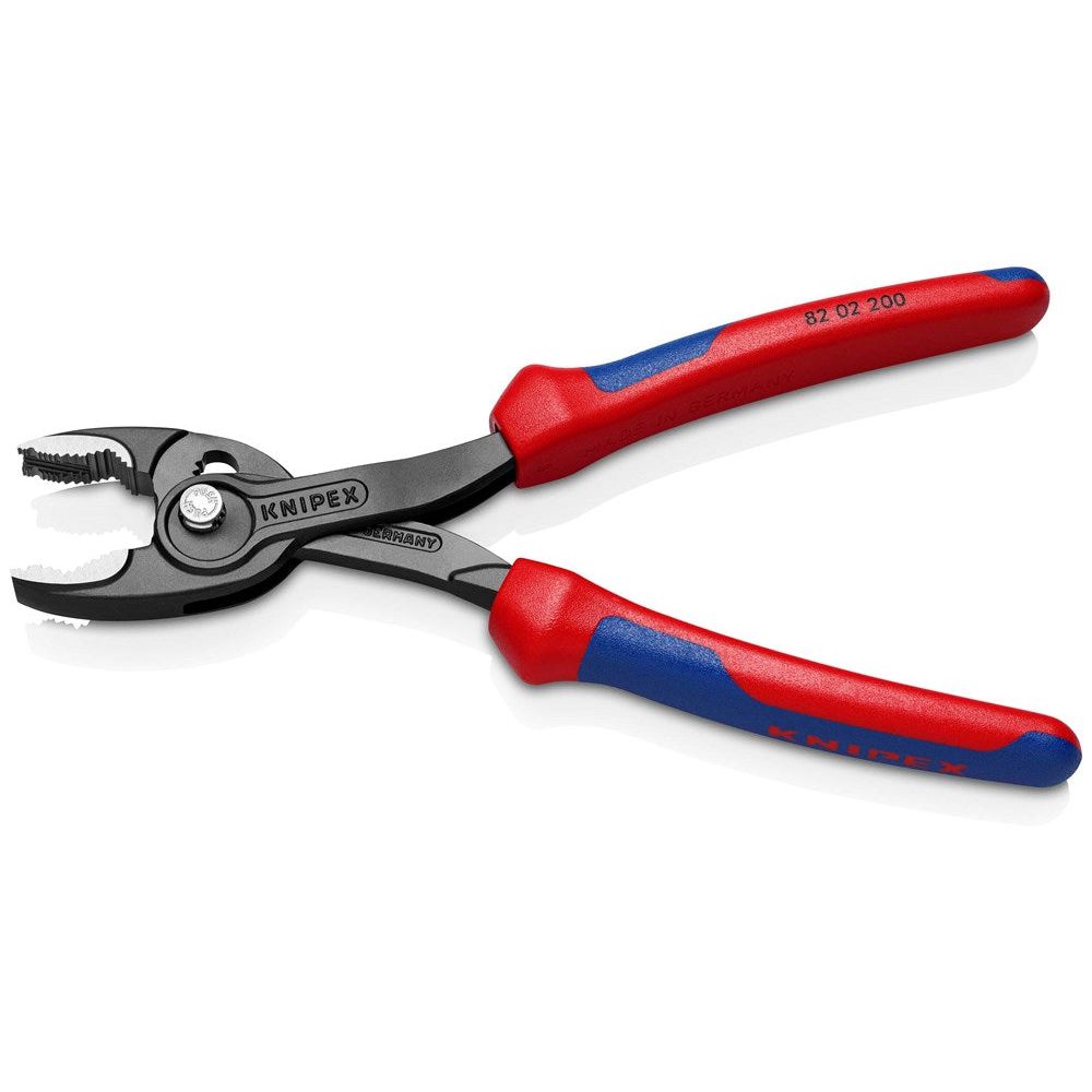 KNIPEX 82 02 200 TwinGrip Verstelbare grijptang met meer-componentengrepen zwart geatramenteerd 200-4