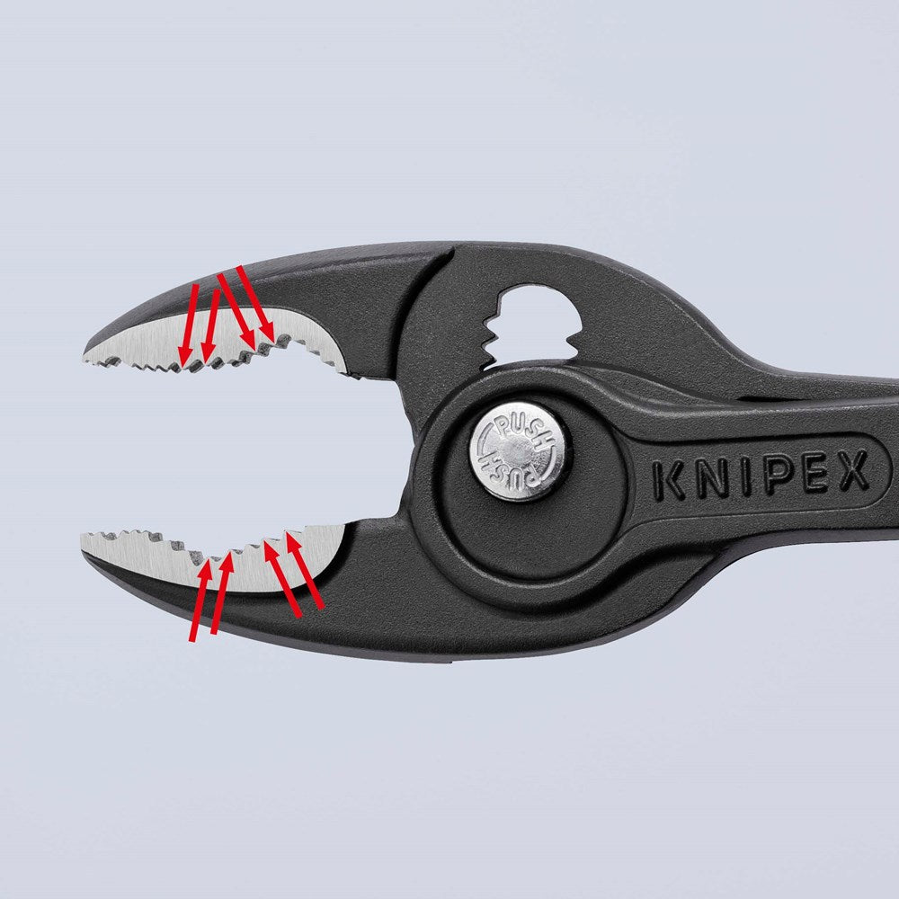 KNIPEX 82 02 200 TwinGrip Verstelbare grijptang met meer-componentengrepen zwart geatramenteerd 200-10