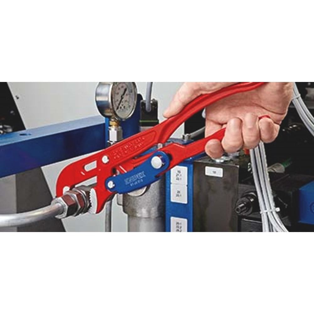 KNIPEX 83 60 010 Pijptang S-vormig met snelle instelling rood poedergecoat 330 mm-3
