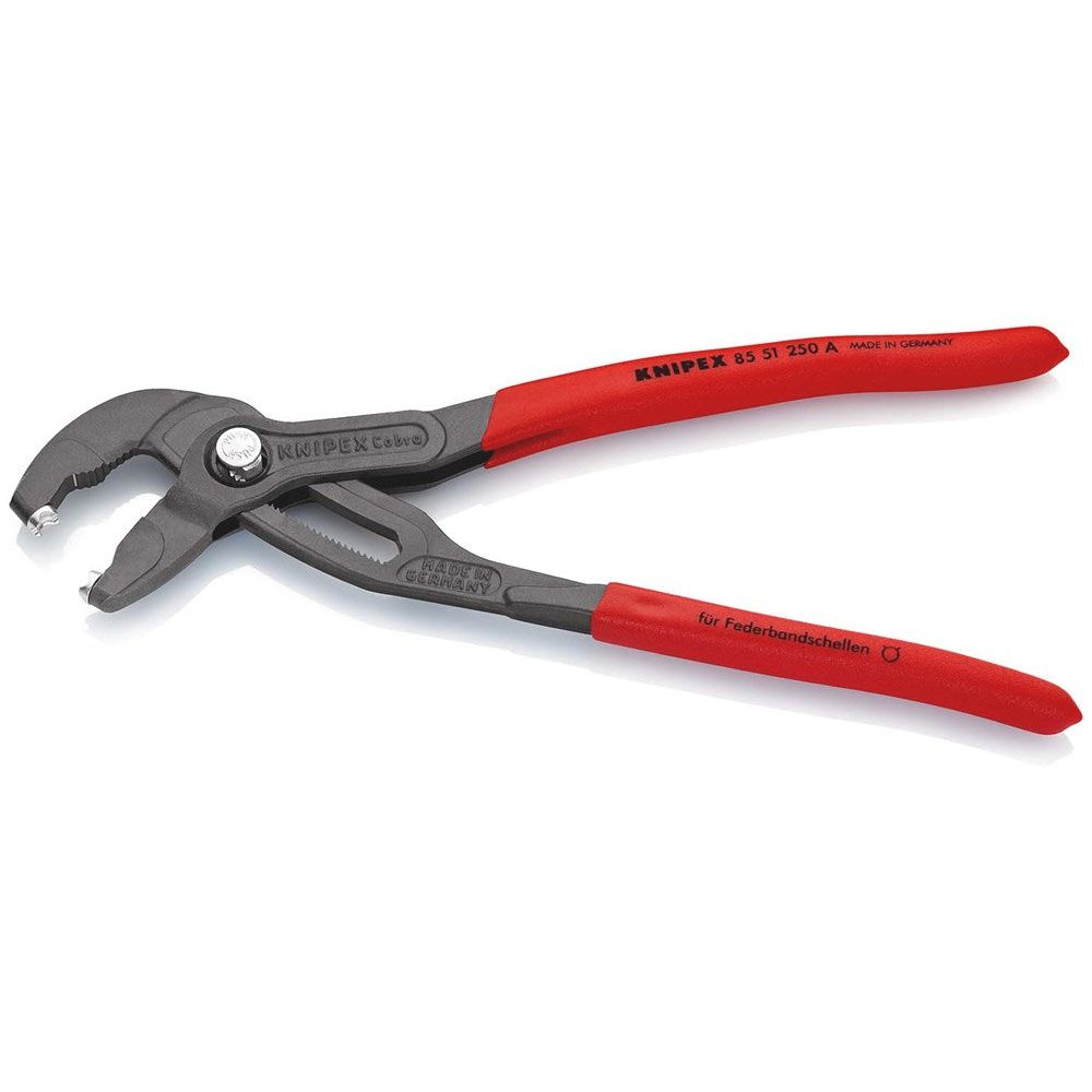 KNIPEX 85 51 250 A Bandveerklemtang met anti-slip kunststof bekleed grijs geatramenteerd 250 mm-2