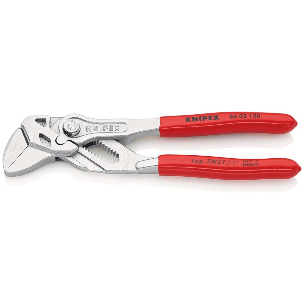 KNIPEX 86 03 150 Sleuteltang tang en schroefsleutel in één gereedschap met kunststof bekleed verchro-0