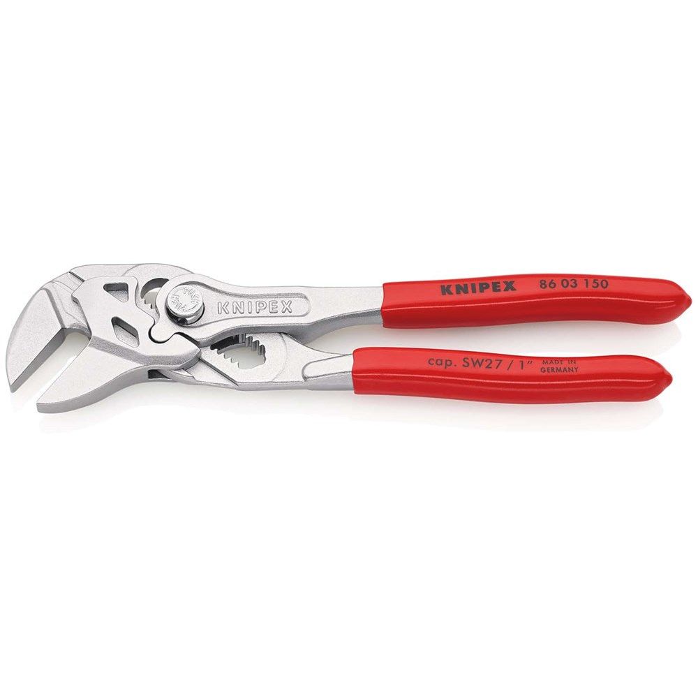 KNIPEX 86 03 150 Sleuteltang tang en schroefsleutel in één gereedschap met kunststof bekleed verchro-2