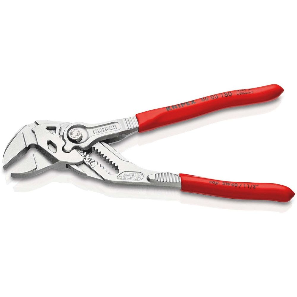 KNIPEX 86 03 180 Sleuteltang tang en schroefsleutel in één gereedschap met kunststof bekleed verchro-2
