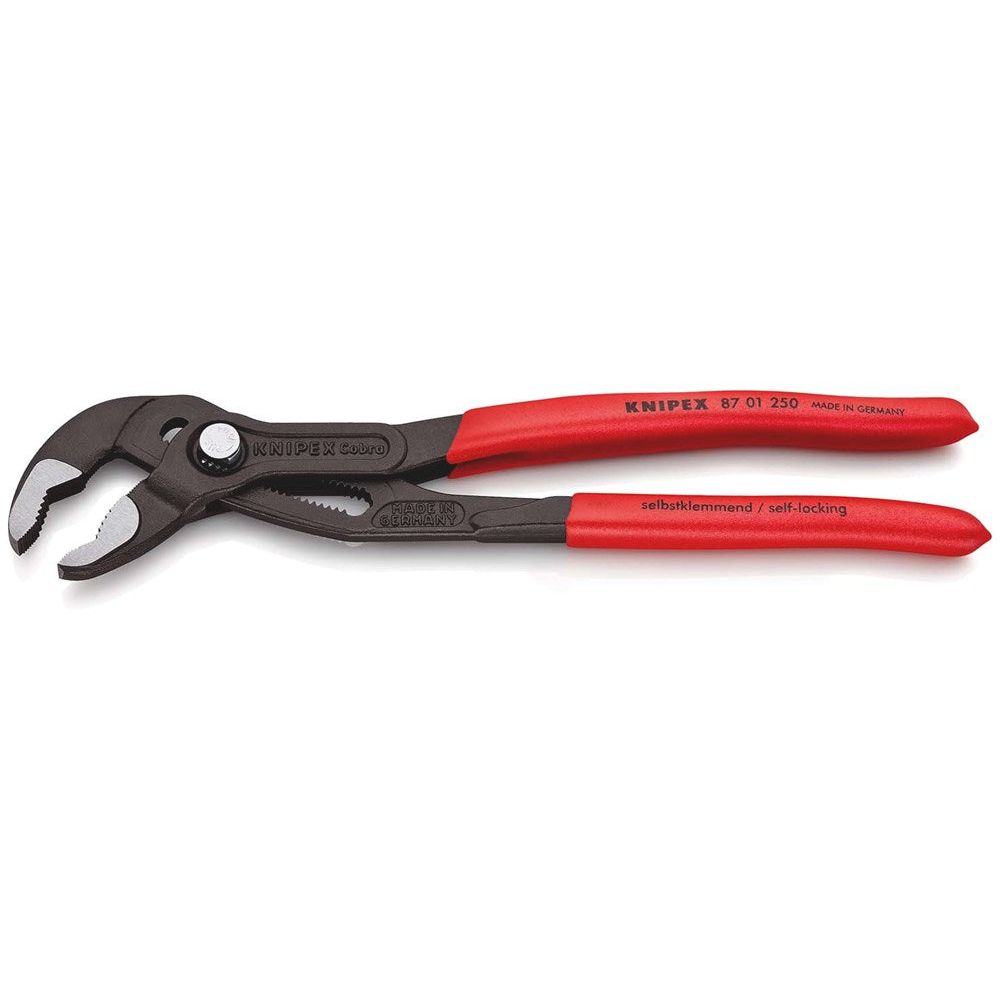 KNIPEX 87 01 250 Cobra® Hightech-waterpomptang met anti-slip kunststof bekleed grijs geatramenteerd-2