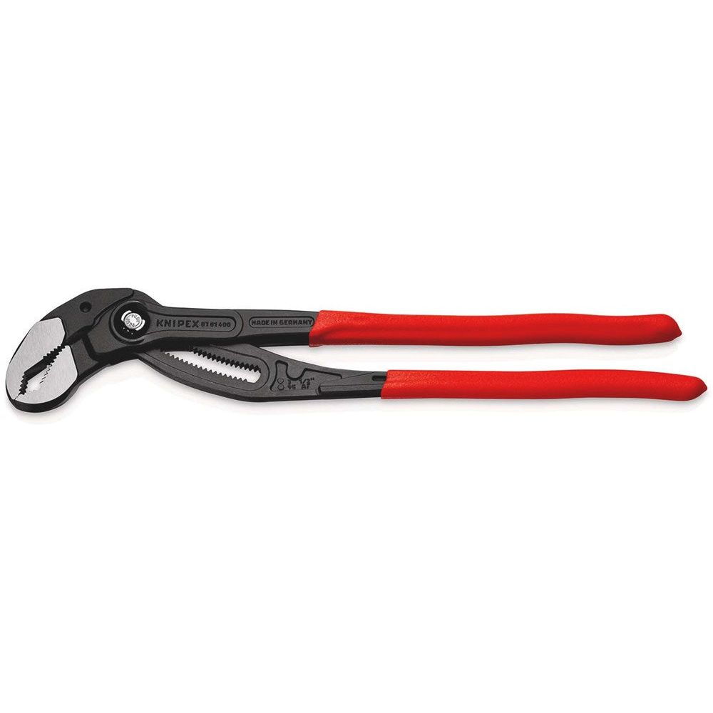KNIPEX 87 01 400 Cobra® XL Pijp- en waterpomptang met kunststof bekleed grijs geatramenteerd 400 mm-0
