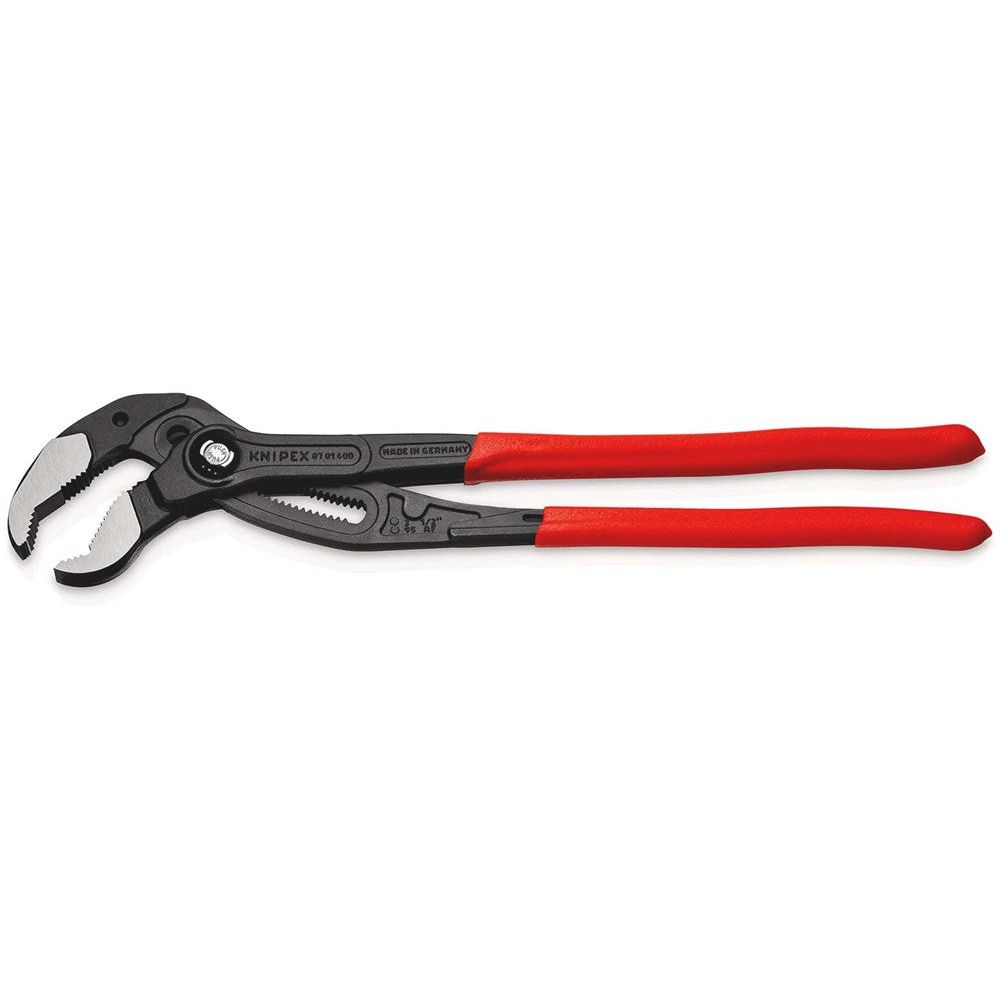 KNIPEX 87 01 400 Cobra® XL Pijp- en waterpomptang met kunststof bekleed grijs geatramenteerd 400 mm-2