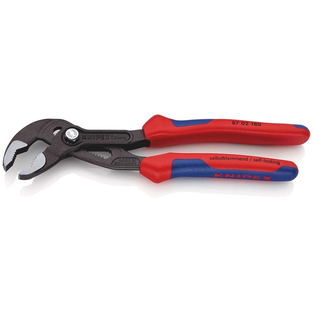 KNIPEX 87 02 180 Cobra® Hightech-waterpomptang met meer-componentengrepen grijs geatramenteerd 180 m-2