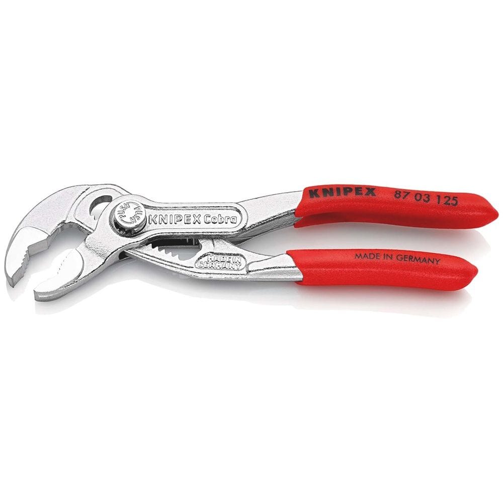 KNIPEX 87 03 125 Cobra® Hightech-waterpomptang met anti-slip kunststof bekleed verchroomd 125 mm-2