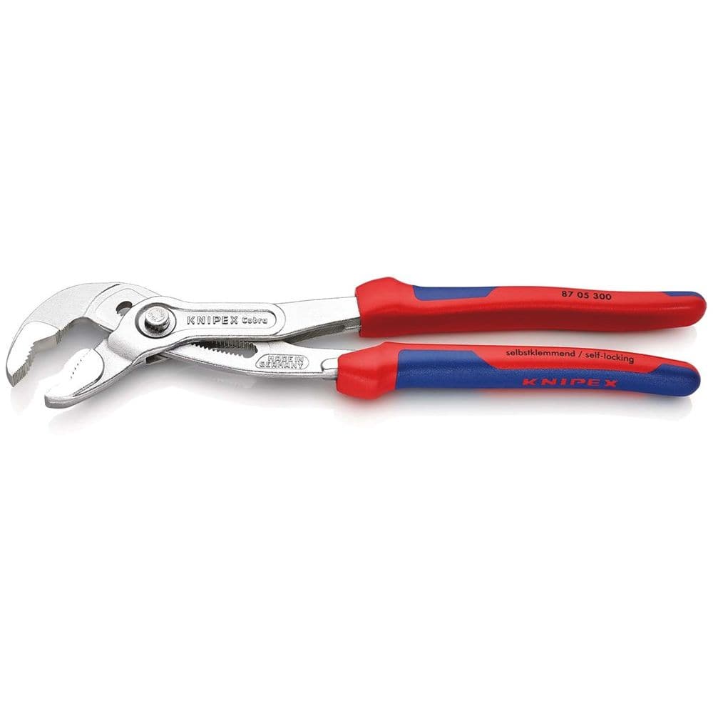 KNIPEX 87 05 300 Cobra® Hightech-waterpomptang met meer-componentengrepen verchroomd 300 mm-2