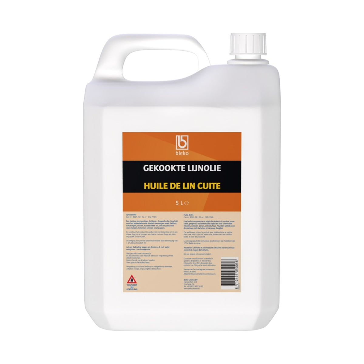 Bleko Lijnolie Gekookt 5 liter – EAN 8712457050058