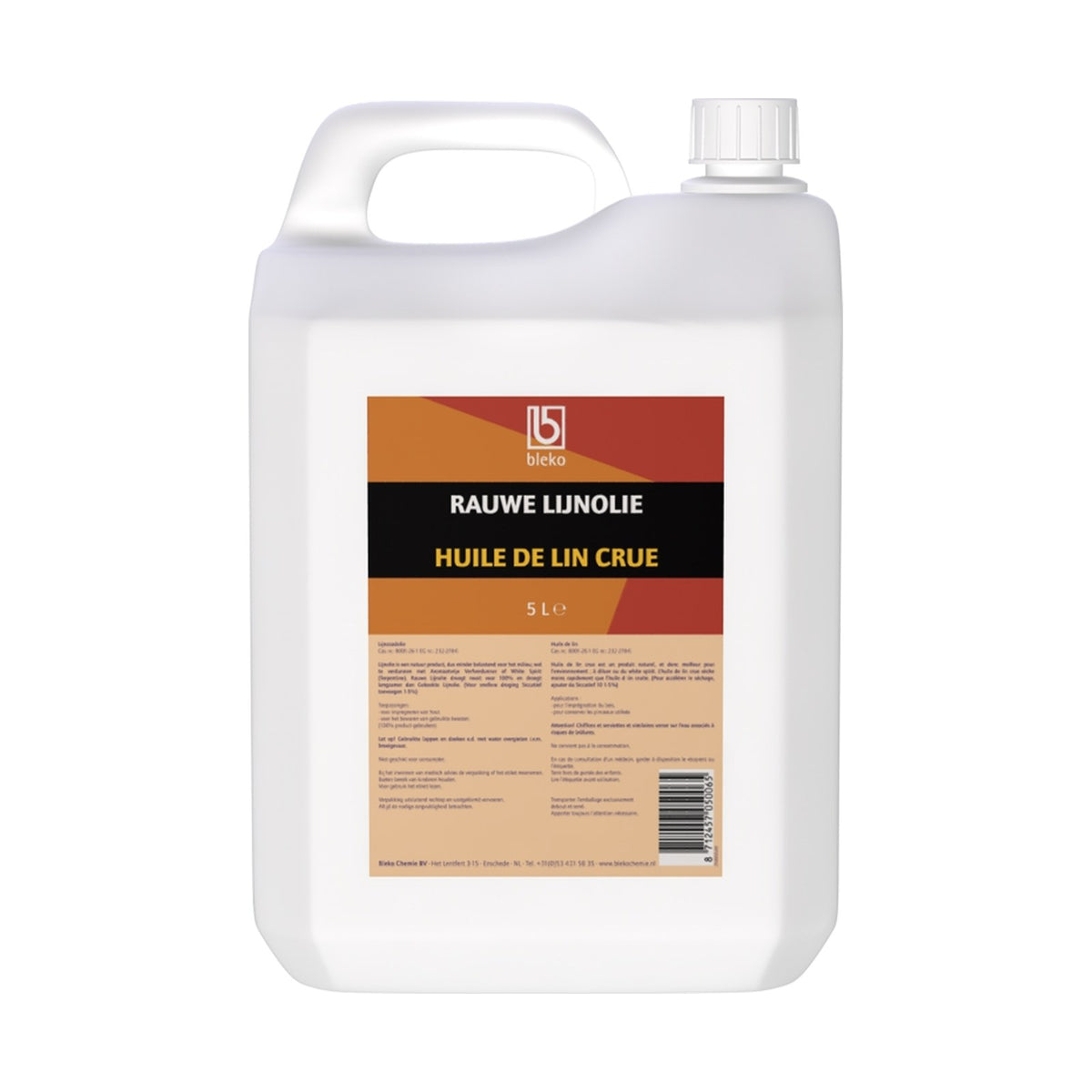 Bleko Lijnolie Rauw 5 liter – EAN 8712457050065