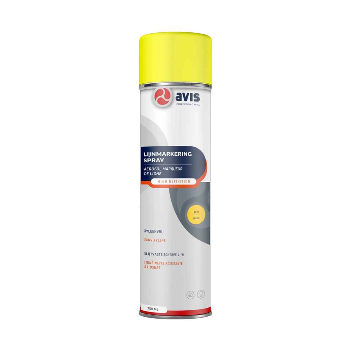 Avis Lijnmarkering Spray Geel 750 ml – EAN 8712576106964