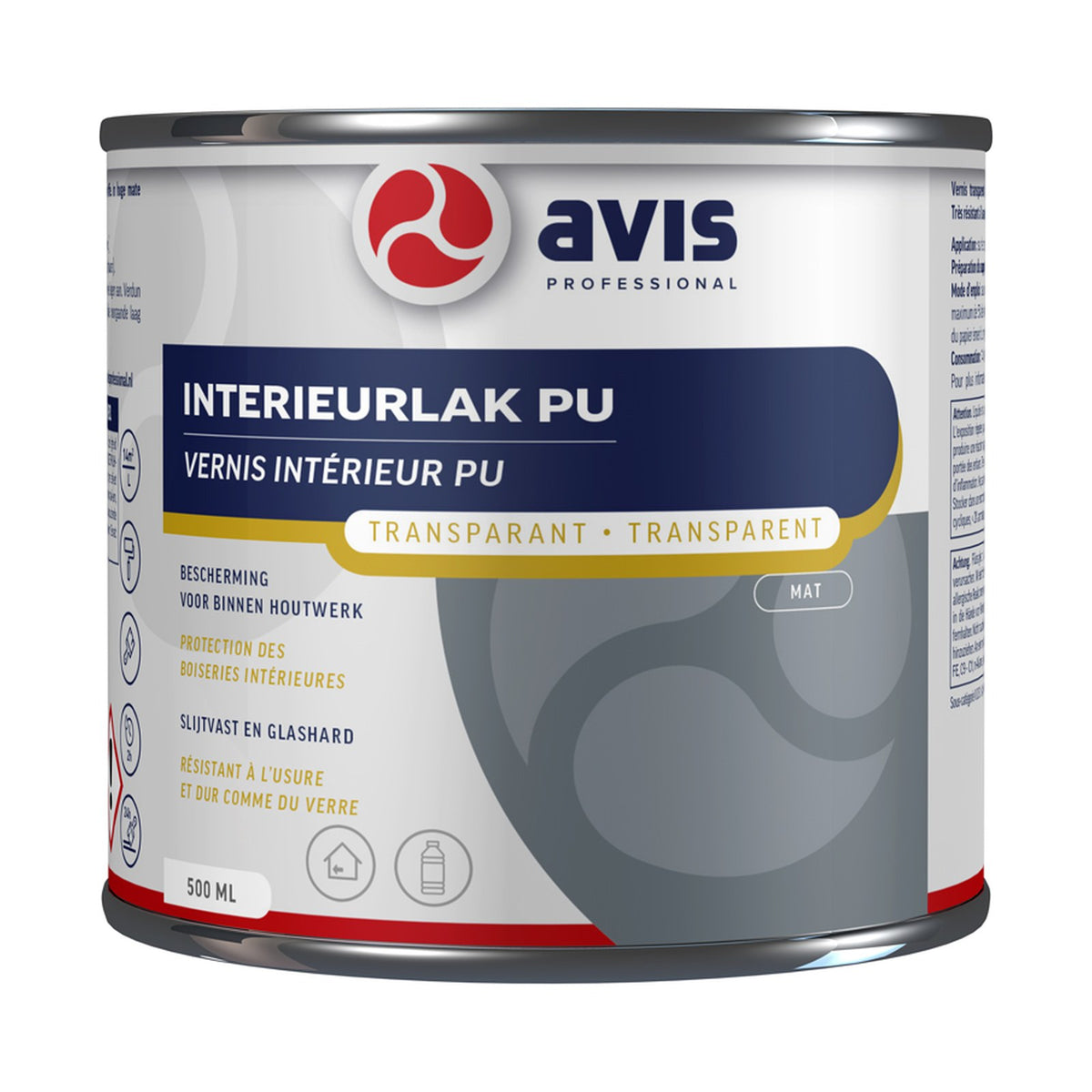 Avis Interieurlak PU Mat 500 ml – EAN 8712576108135