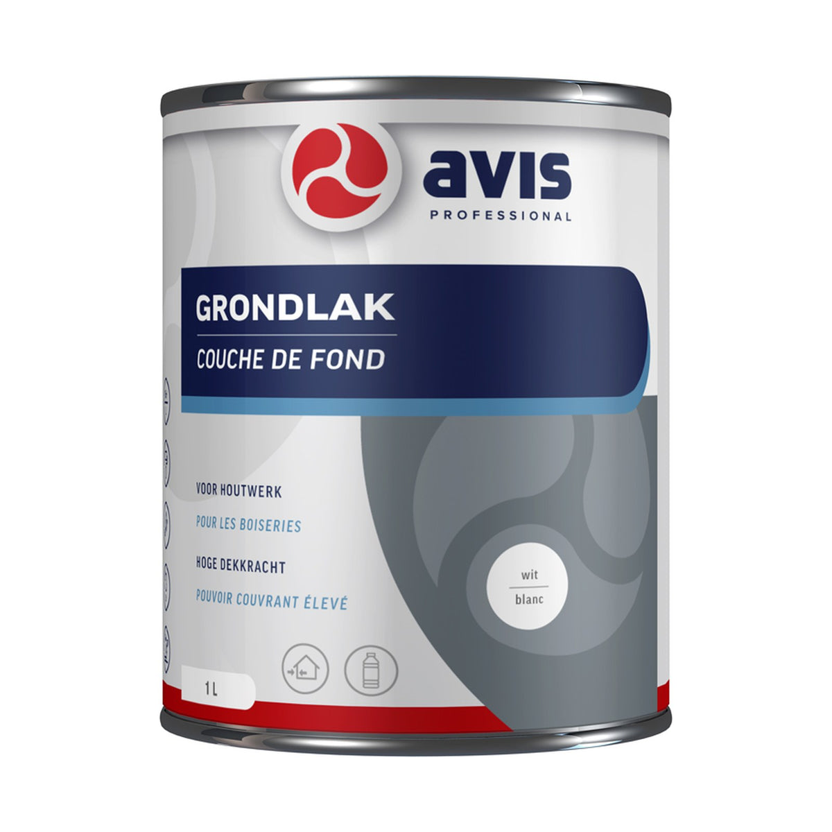 Avis Grondlak Wit 1 liter – EAN 8712576108807