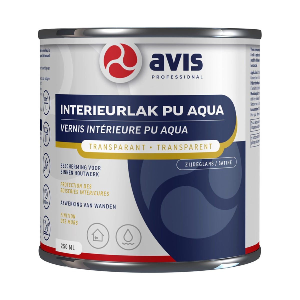 Avis Interieurlak PU Aqua Zijdeglans 250 ml – EAN 8712576109910