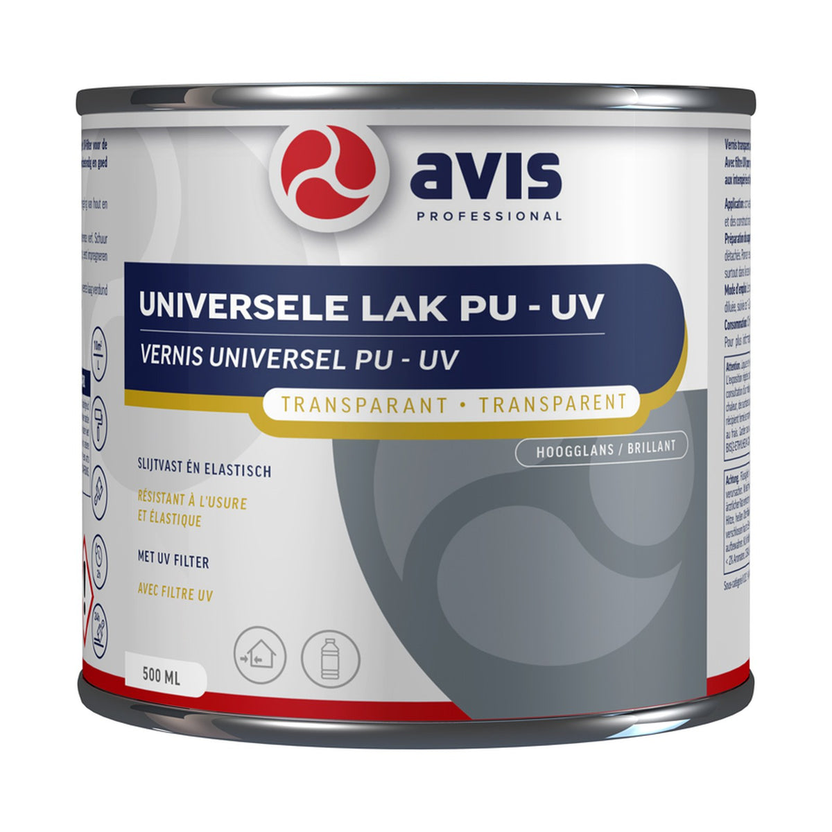 Avis Universele Lak PU/UV Hoogglans 500 ml – EAN 8712576303189