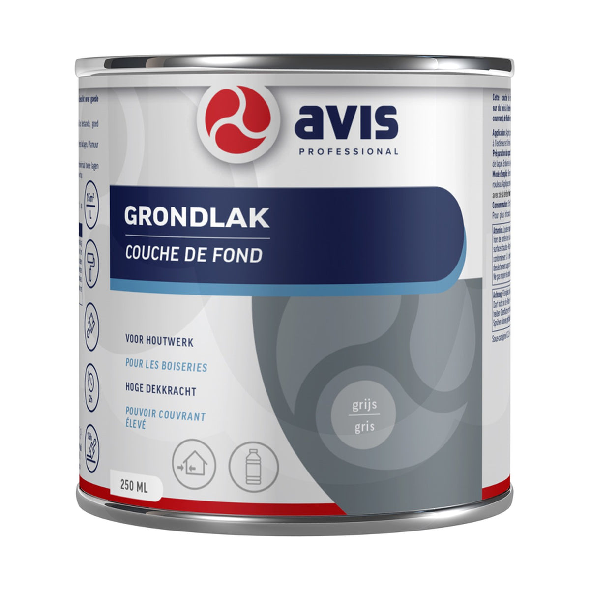 Avis Grondlak Grijs (RAL 7040) 250 ml – EAN 8712576303967