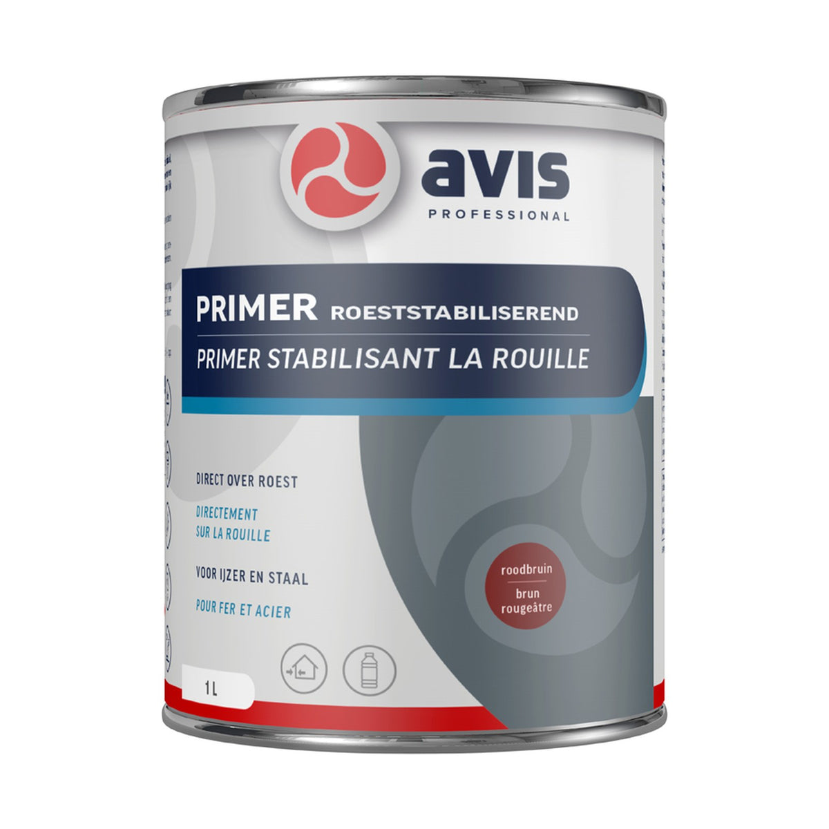 Avis Primer Roeststabiliserend Roodbruin 1 liter – EAN 8712576305442