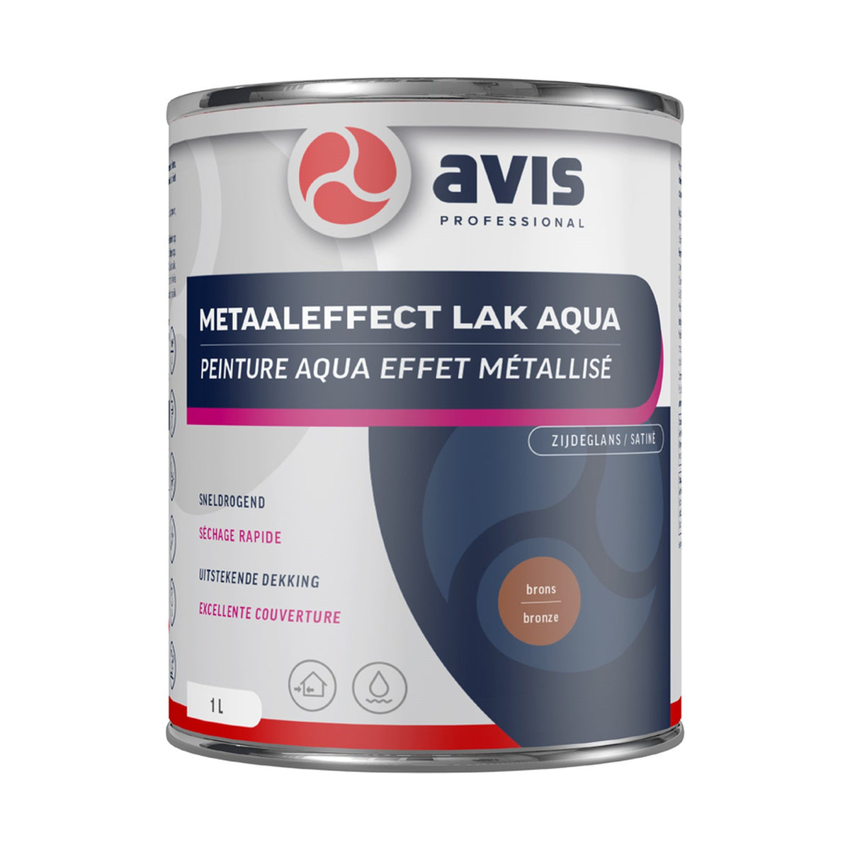 Avis Metaaleffect Lak Aqua Brons 1 liter – EAN 8712576305527