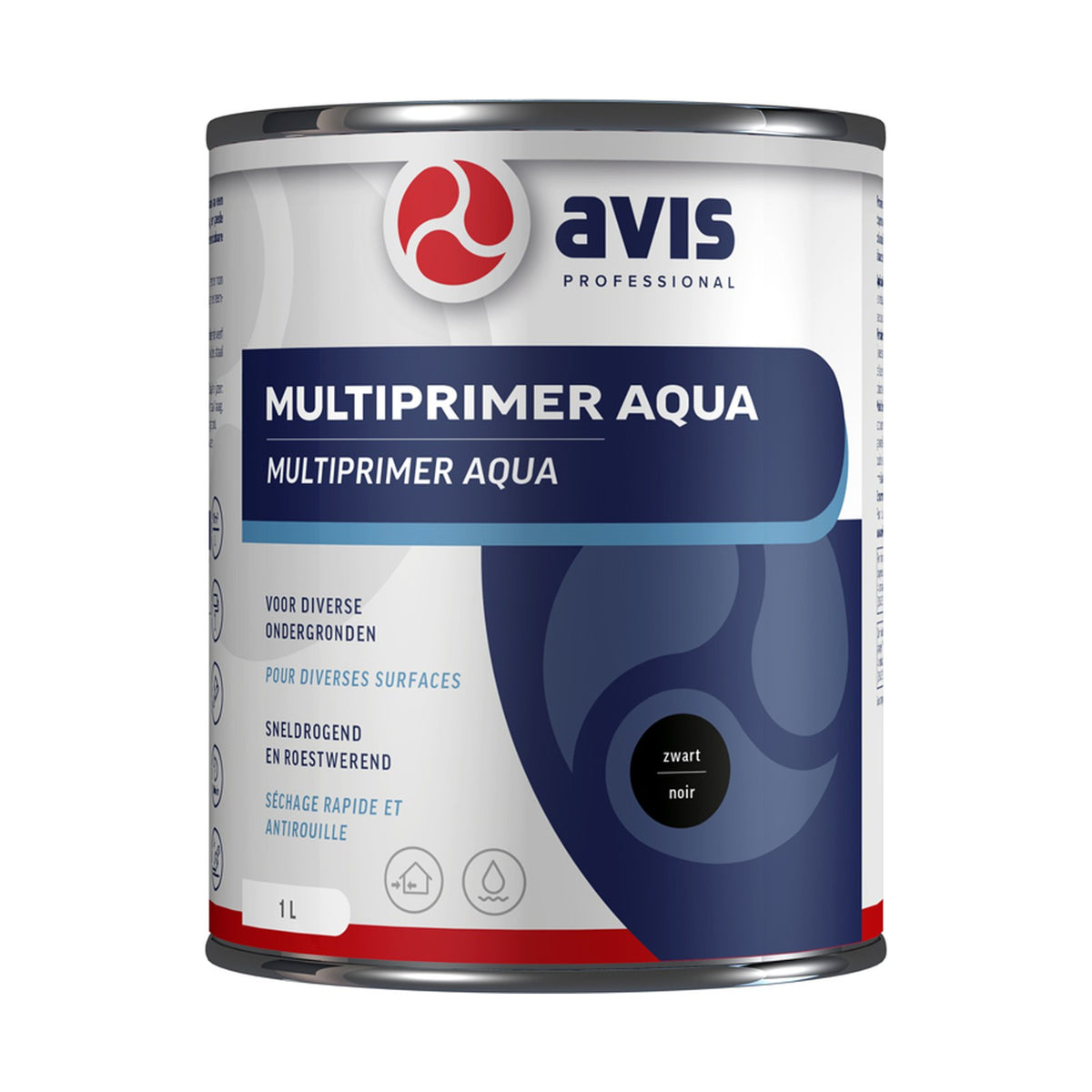 Avis Multiprimer Aqua Zwart 1 liter – EAN 8712576305589