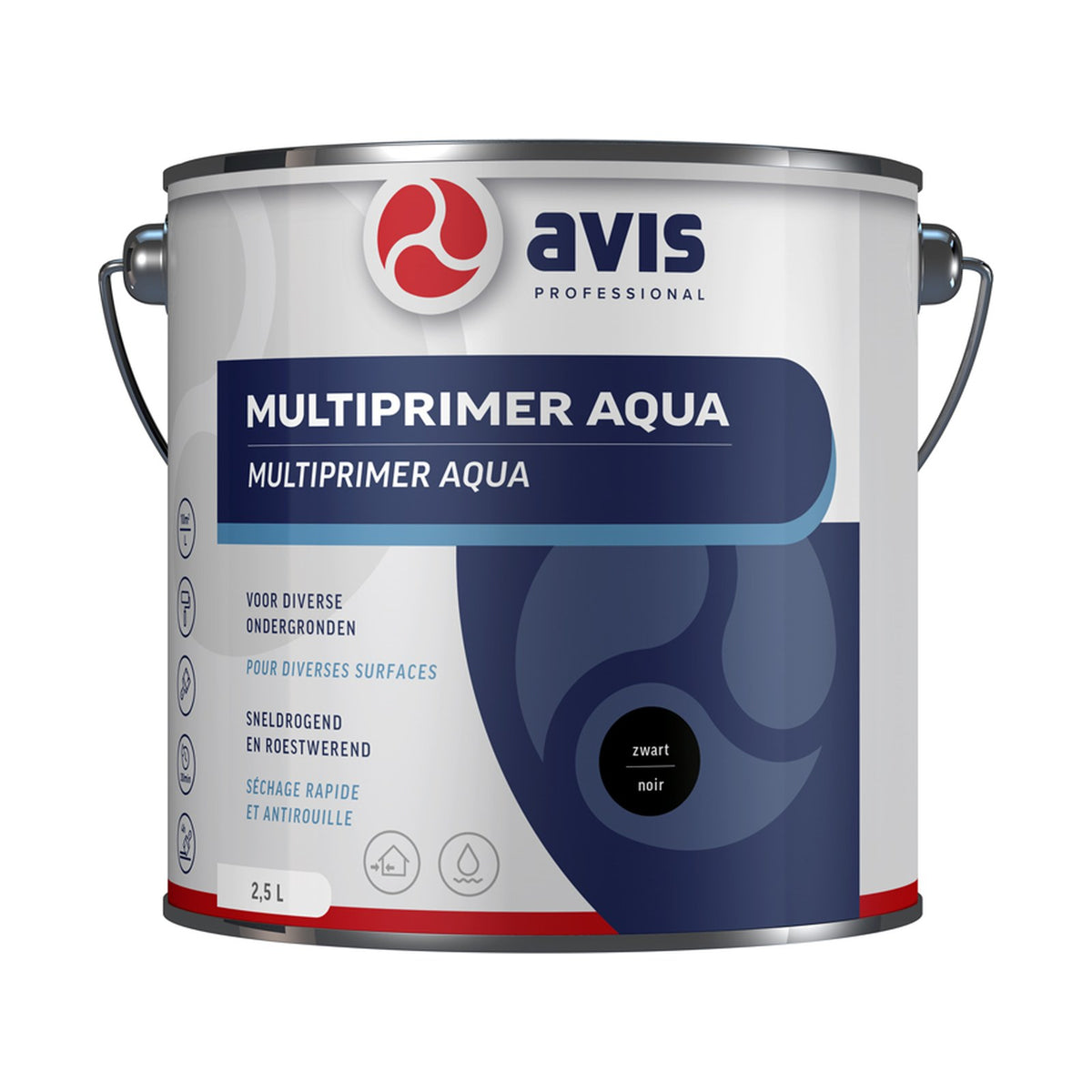 Avis Multiprimer Aqua Zwart 2,5 liter – EAN 8712576305596