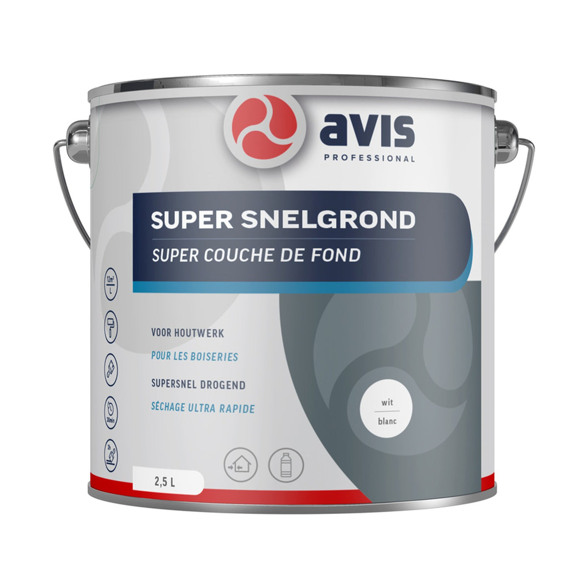 Avis Super Snelgrond Wit 2,5 liter – EAN 8712576306586