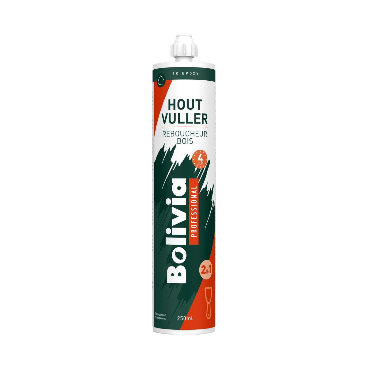 Bolivia Houtvuller Epoxy 2K 4 Uur 2in1 Koker 250 ml – EAN 8712576307163