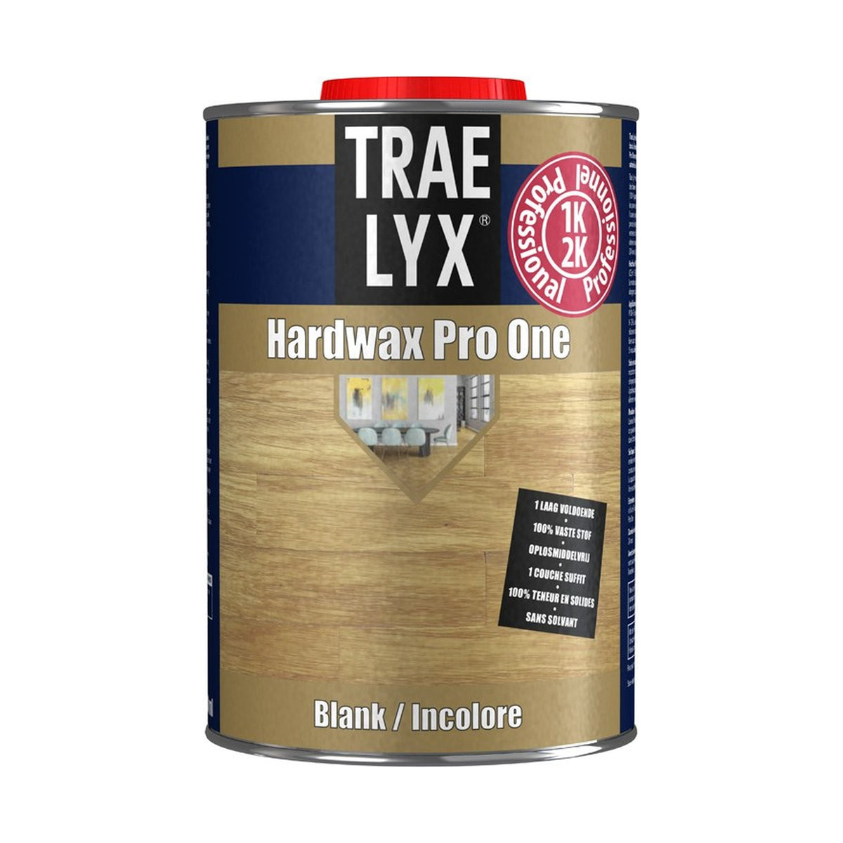 Trae Lyx Hardwax Pro One Blank (zijdemat) 1 liter – EAN 8712576307545