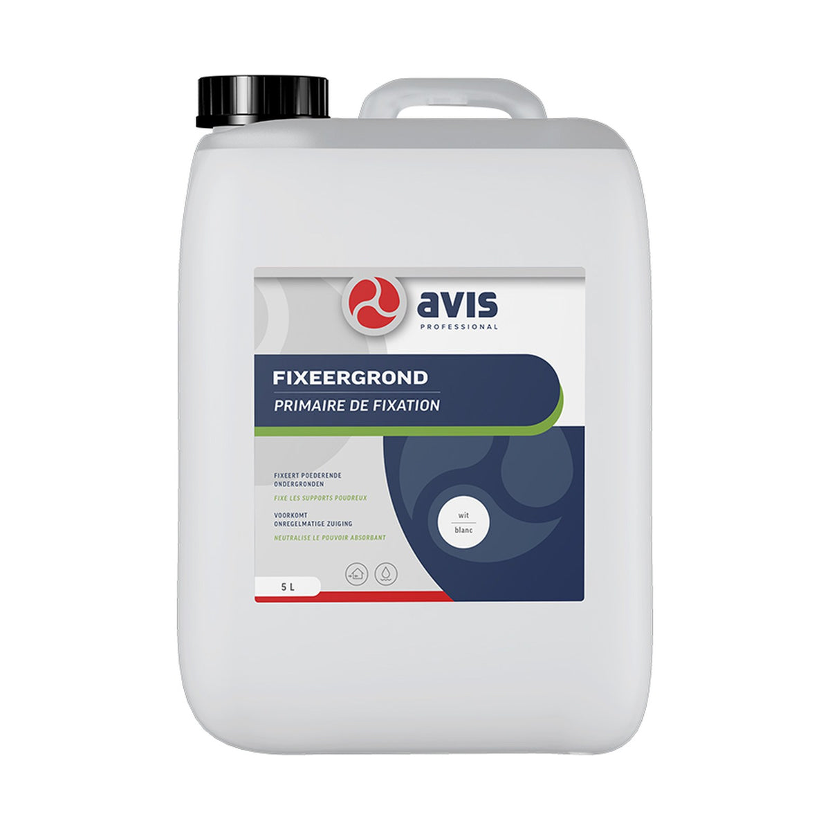 Avis Fixeergrond Wit 5 liter – EAN 8712576308313
