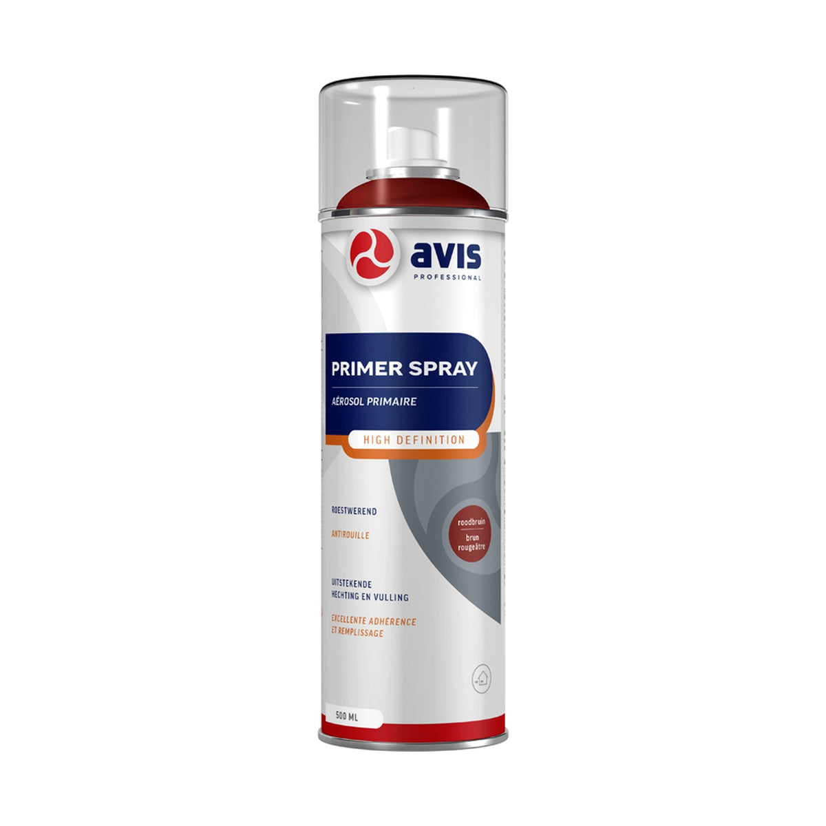 Avis Primer Spray High Definition Roodbruin 500 ml – EAN 8712576800008