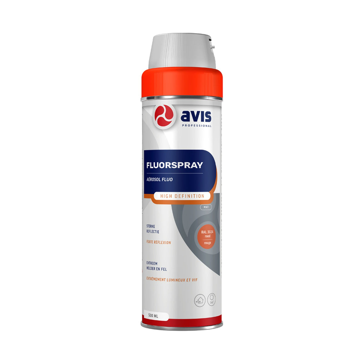 Avis Fluorspray High Definition Rood 500 ml – EAN 8712576800138