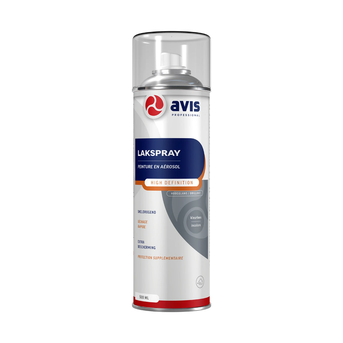 Avis Lakspray High Definition Transparant Hoogglans 500 ml – EAN 8712576800305