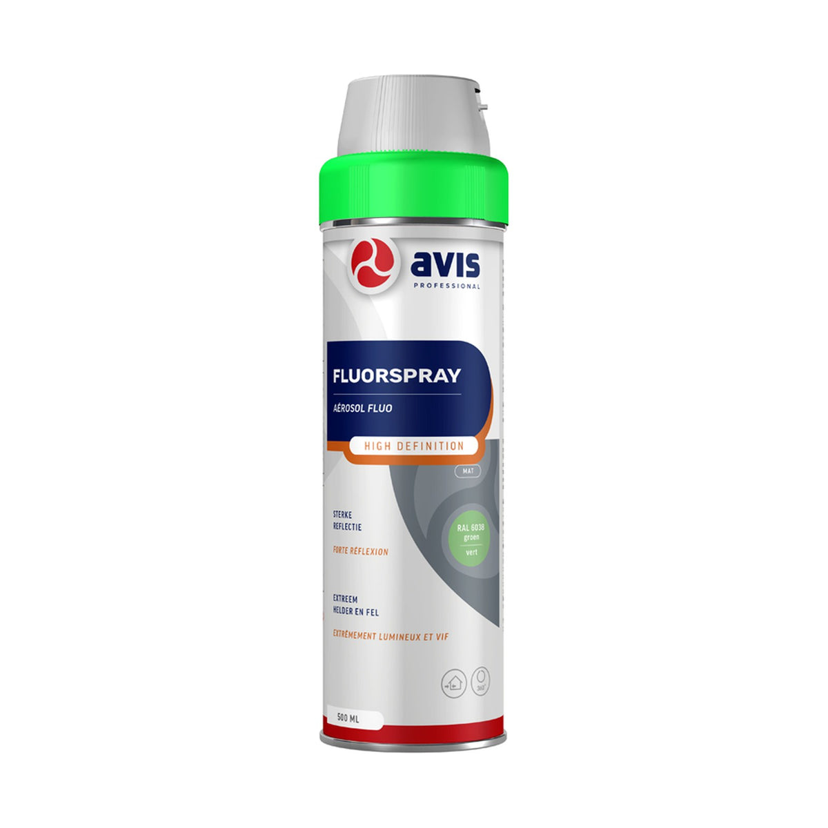 Avis Fluorspray High Definition Groen 500 ml – EAN 8712576800510