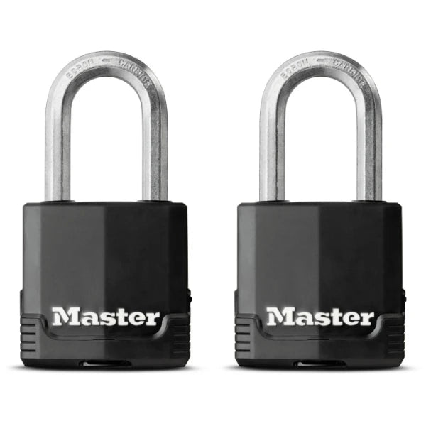 MasterLock Hangslot Excell 49mm zwart - beugellengte 38mm (2 stuks)