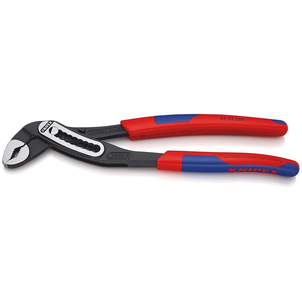 KNIPEX 88 02 250 Alligator® Waterpomptang met slanke meer-componentengrepen zwart geatramenteerd 250-0