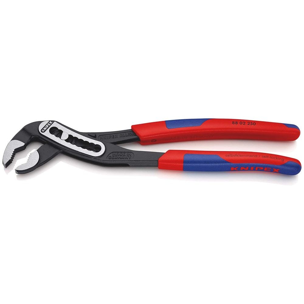 KNIPEX 88 02 250 Alligator® Waterpomptang met slanke meer-componentengrepen zwart geatramenteerd 250-2