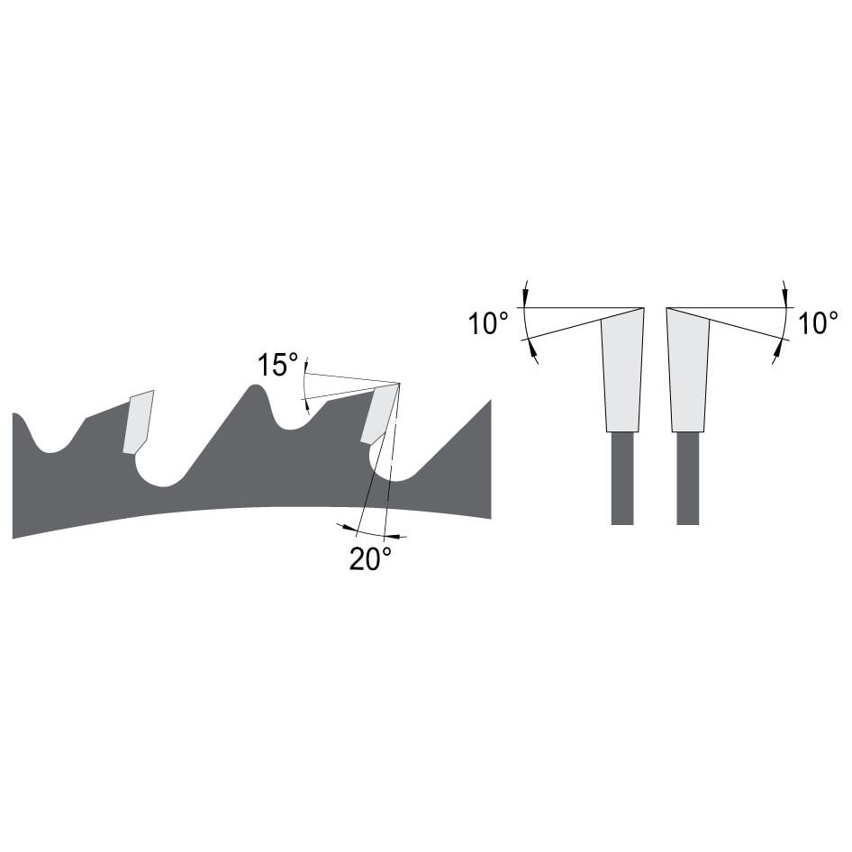 Zaagblad Ø 500 mm, asgat 30 mm, B=4,40 mm, Z=44 Wisseltand, HW