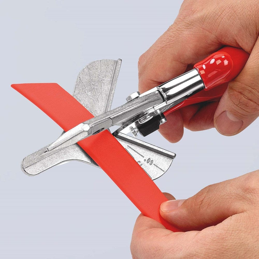 KNIPEX 94 35 215 Versteksnijder voor kunststof- en rubberprofielen met kunststof bekleed verchroomd-6