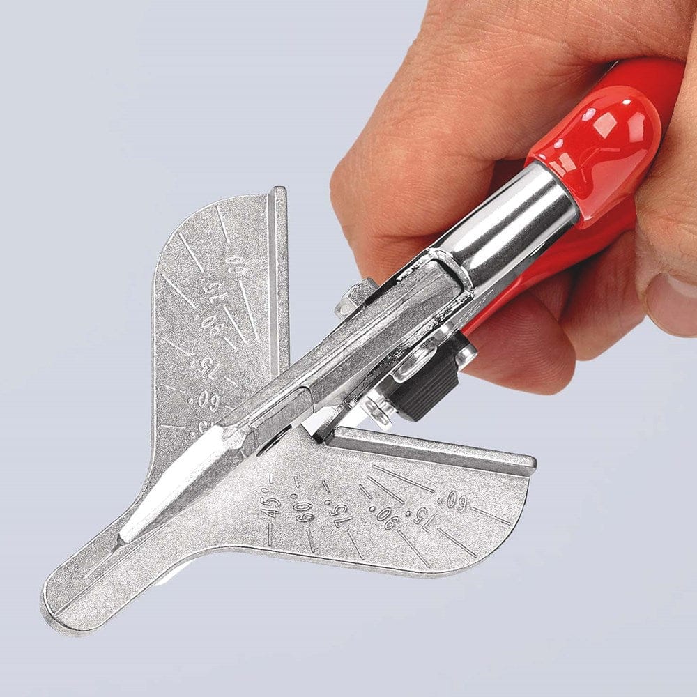 KNIPEX 94 35 215 Versteksnijder voor kunststof- en rubberprofielen met kunststof bekleed verchroomd-10