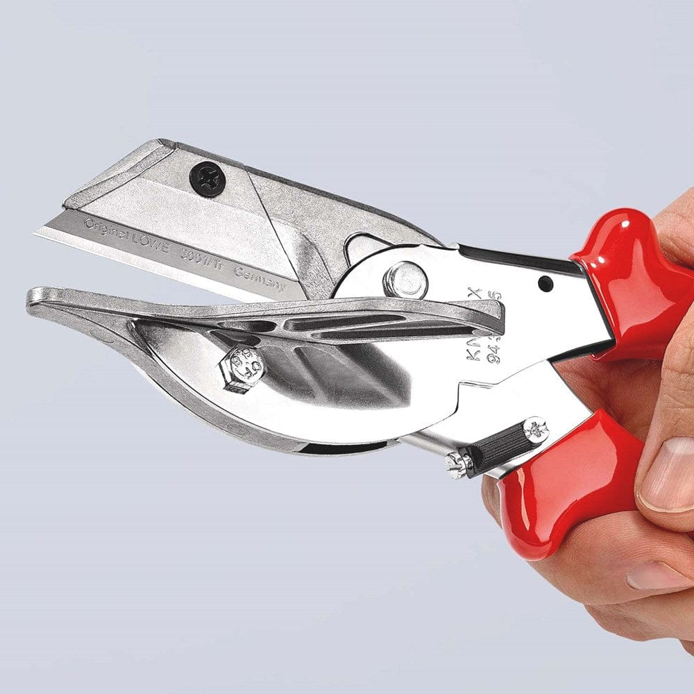 KNIPEX 94 35 215 Versteksnijder voor kunststof- en rubberprofielen met kunststof bekleed verchroomd-11