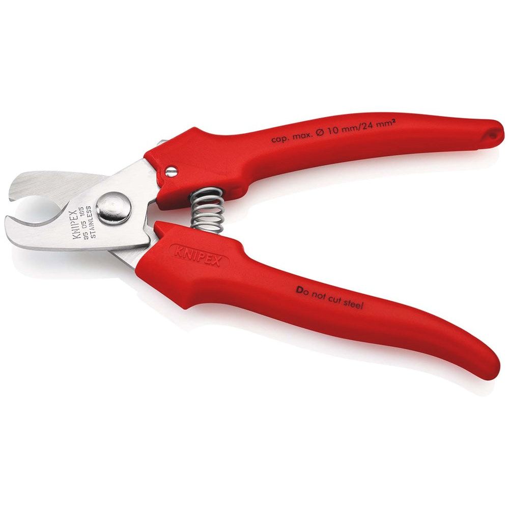 KNIPEX 95 05 165 Kabelschaar benen met kunststof omspoten met kunststof bekleed 165 mm-2