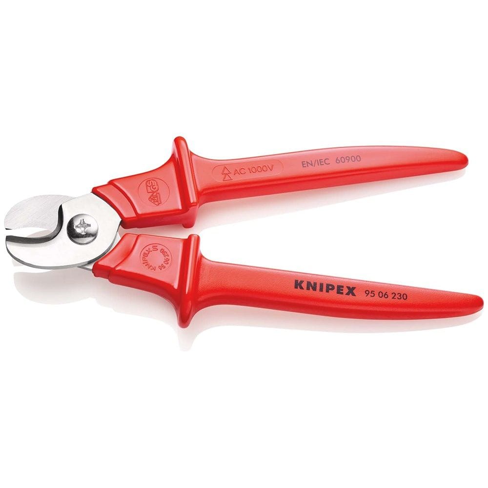 KNIPEX 95 06 230 Kabelschaar benen met kunststof omspoten geïsoleerd, met kunststof gespoten, VDE-ge-2