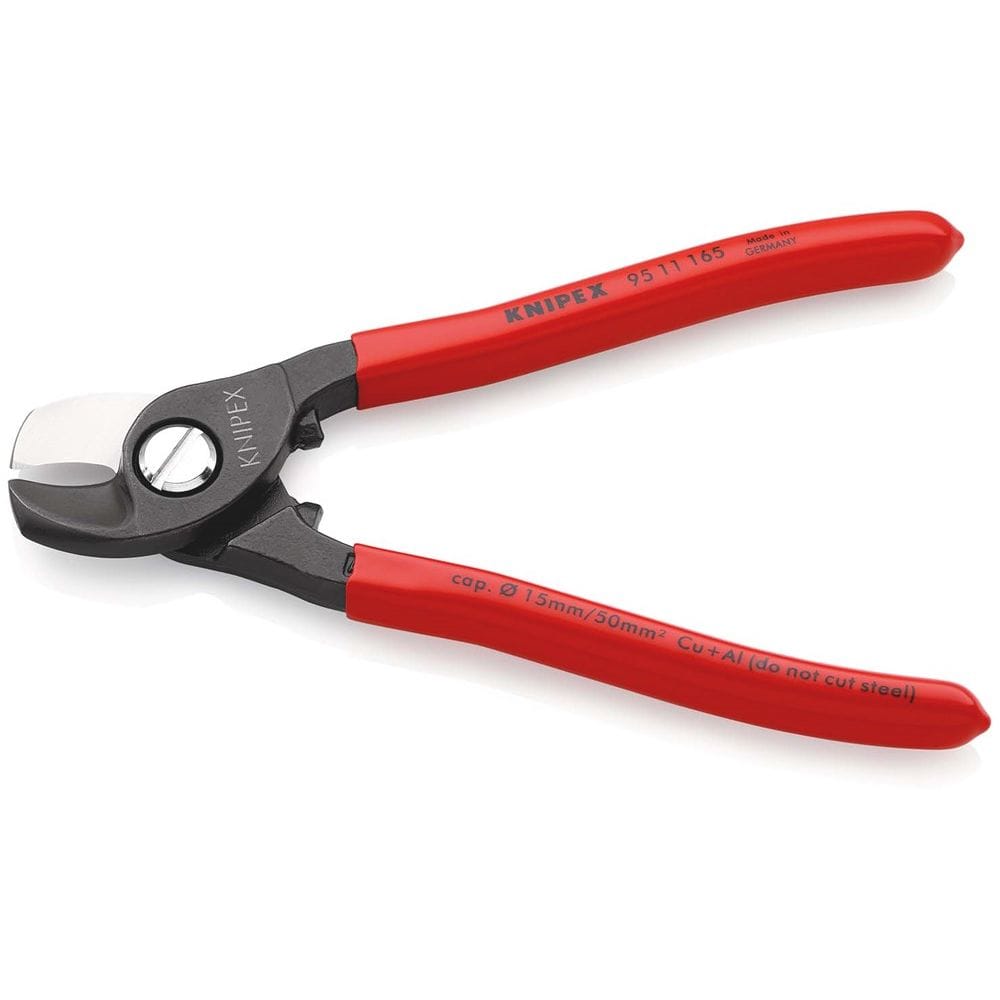 KNIPEX 95 11 165 Kabelschaar met kunststof bekleed gebruineerd 165 mm-2