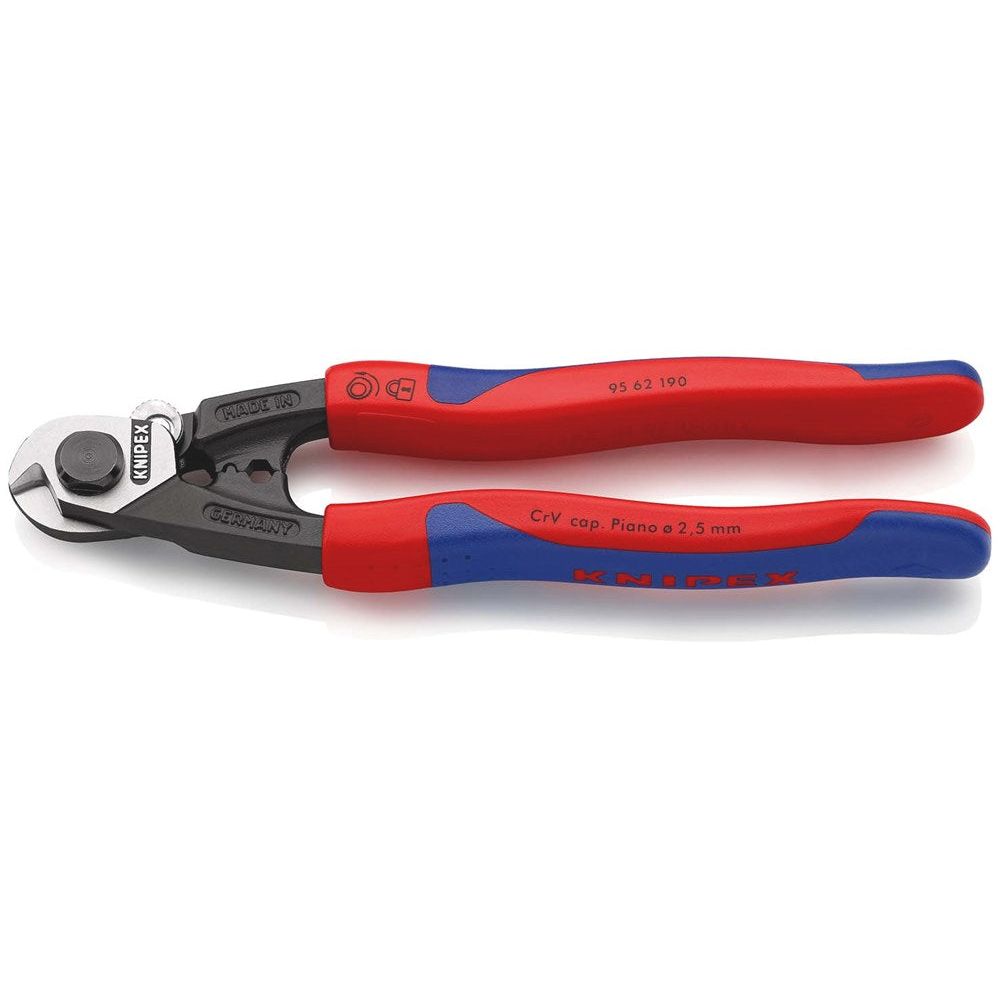 KNIPEX 95 62 190 Staaldraadschaar gesmeed met meer-componentengrepen 190 mm-0