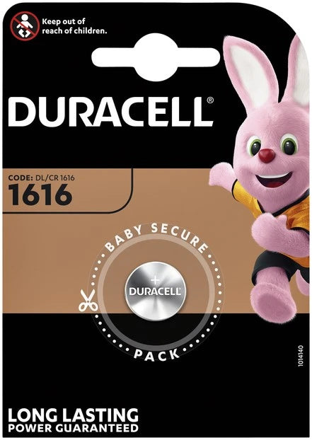 Duracell Knoopcelbatterij 1616 1st.